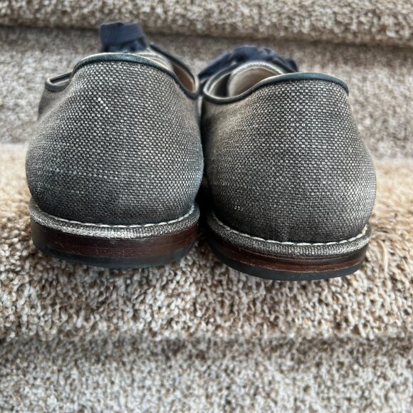 Bottega Veneta Canvas Brown Round-Toes Lace-Up Oxfords. main image 5